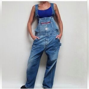 Vintage 70s Pointer Brand DenimOveralls USA Made. W-46 L-30
